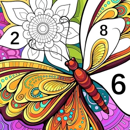 Ikon Tangle Color by Number Book